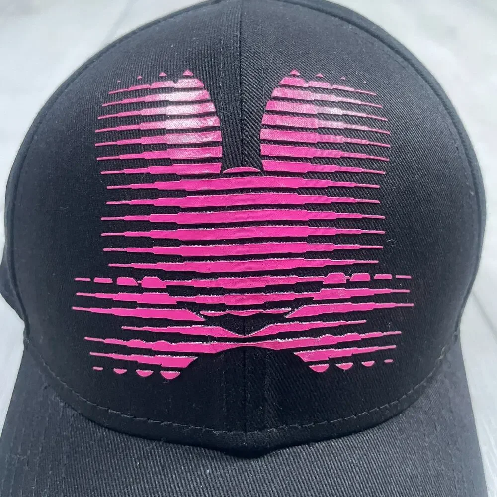 Psycho Bunny Men's Cotton Screen Printed Logo Baseball Adjustable Strap Hat/Cap